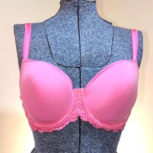Wacoal Pink Lace Accent Bra